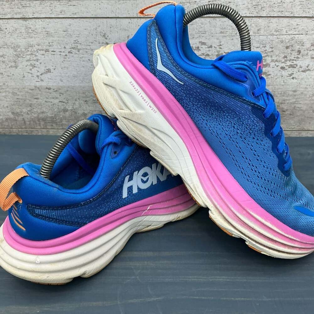 Hoka Women's US 9.5 Bondi 8 Running Shoes Coastal Sky / All Aboard